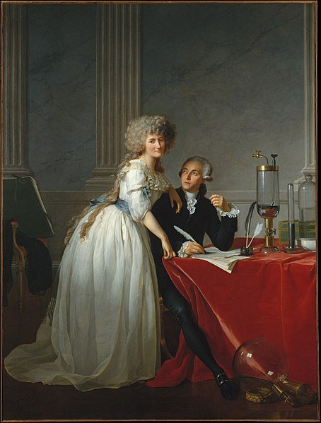 Retrato de Lavoisier y su esposa, Marie-Anne Lavoisier