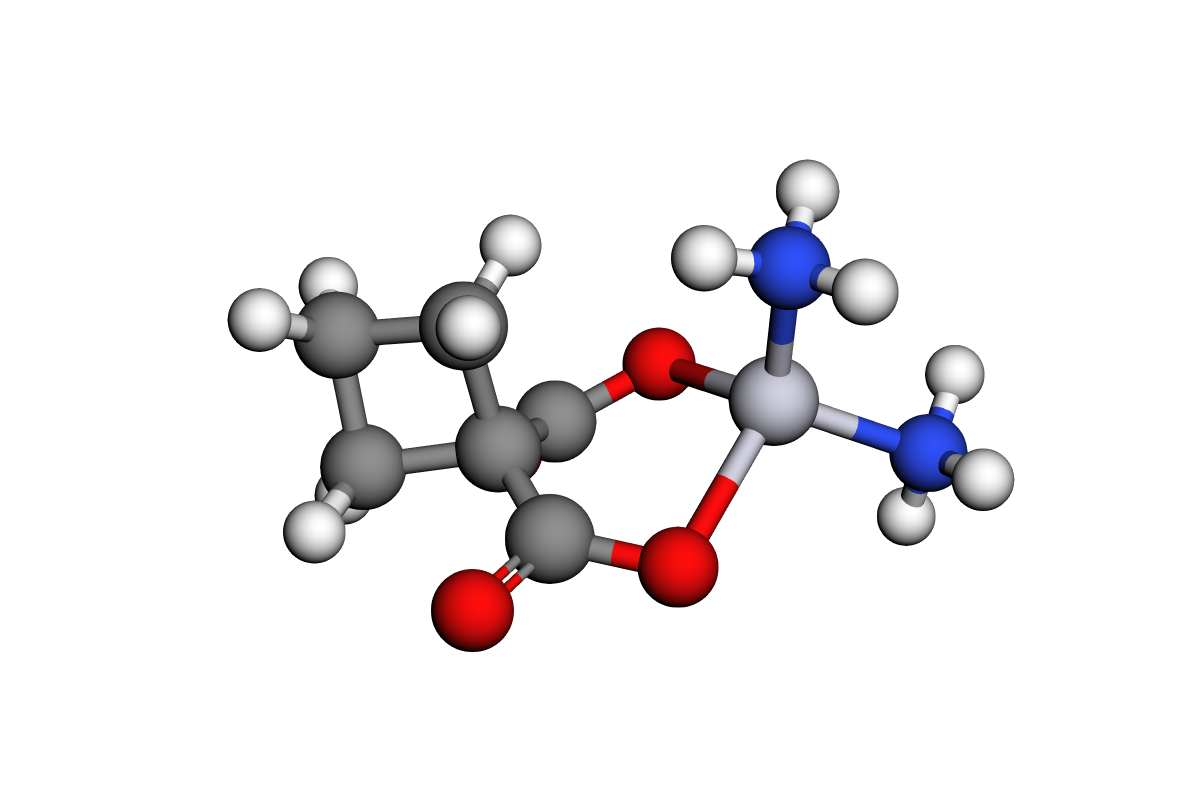 Estructura 3D de Carboplatino