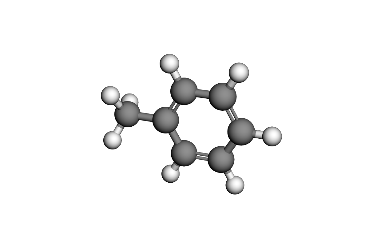 Estructura 3D de Tolueno