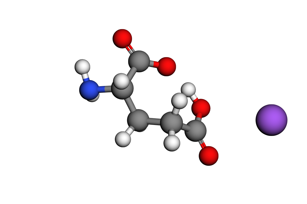 Estructura de glutamato monosódico