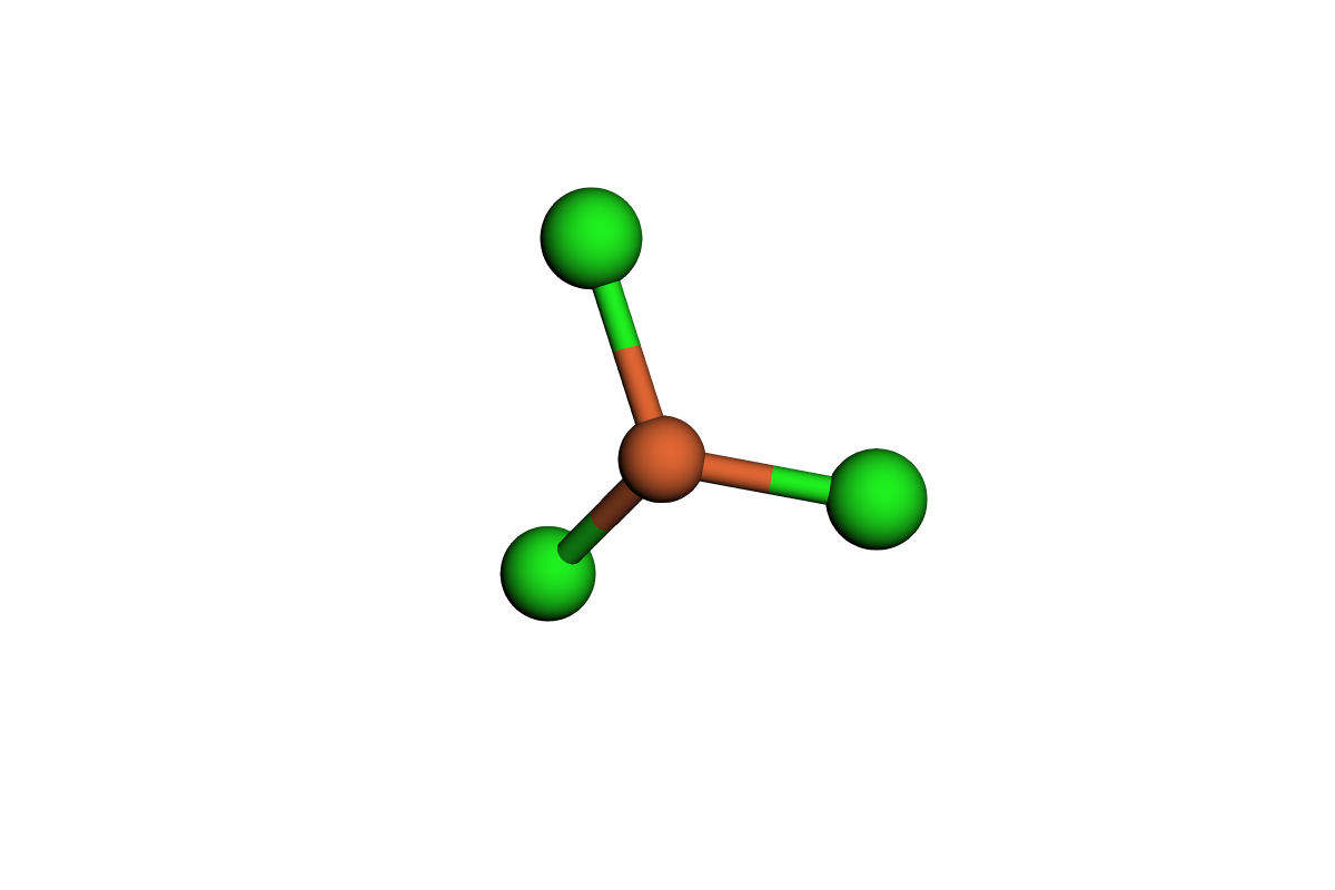 Estructura de cloruro de hierro (III)