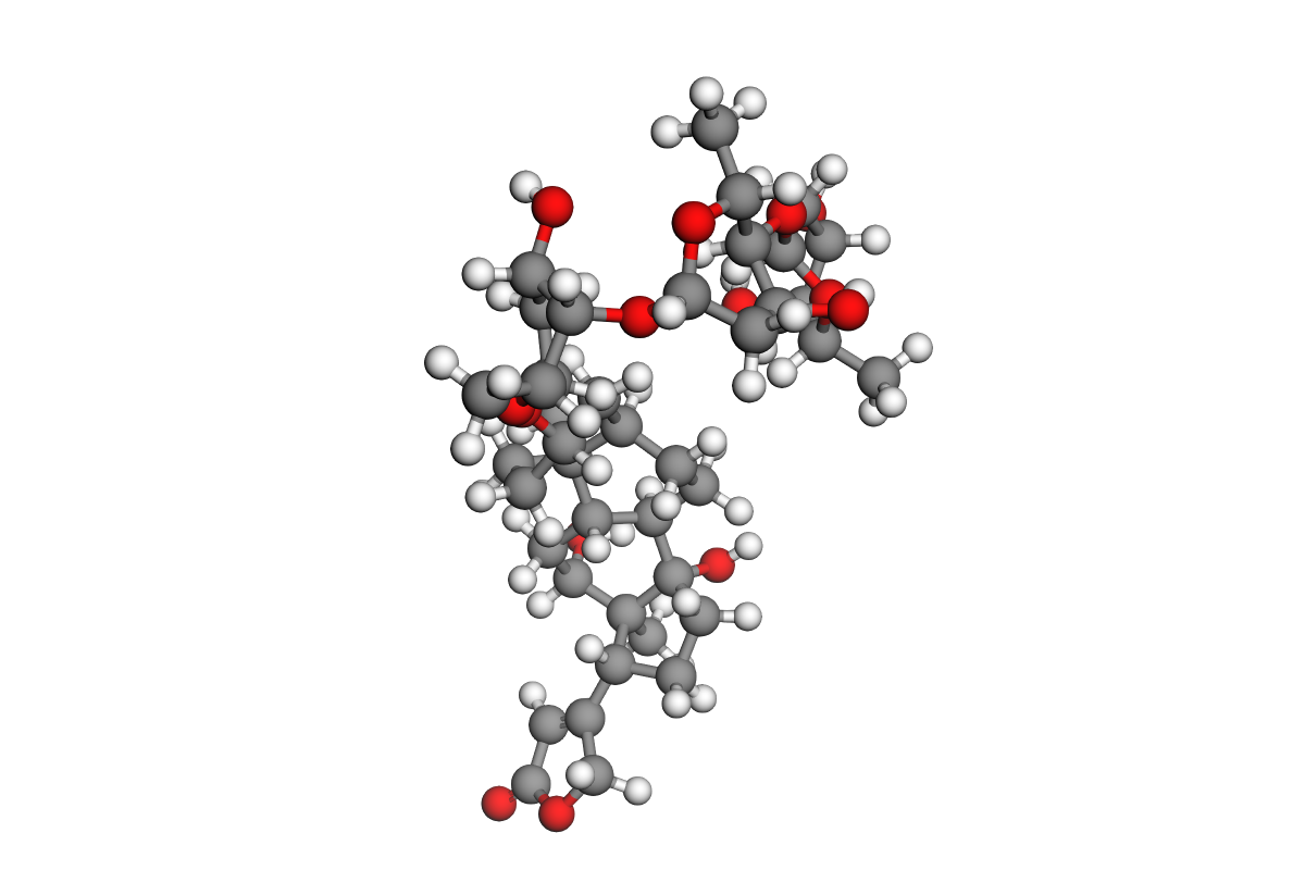 Estructura 3D de digoxina