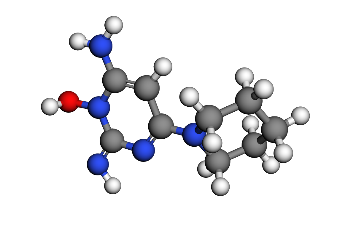 Estructura de minoxidil
