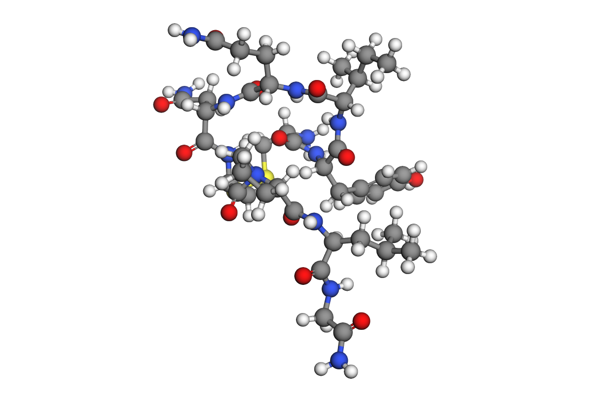 Estructura 3D de oxitocina