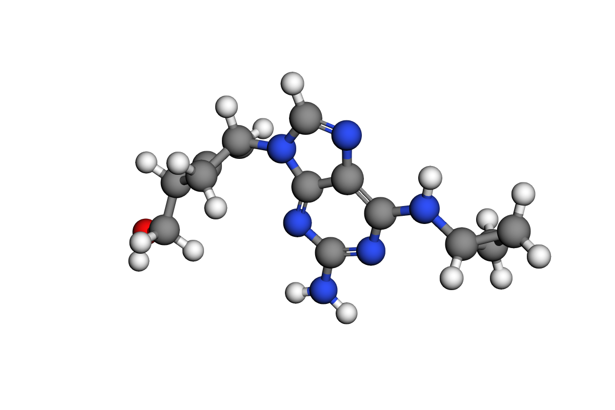 Estructura 3D de abacavir