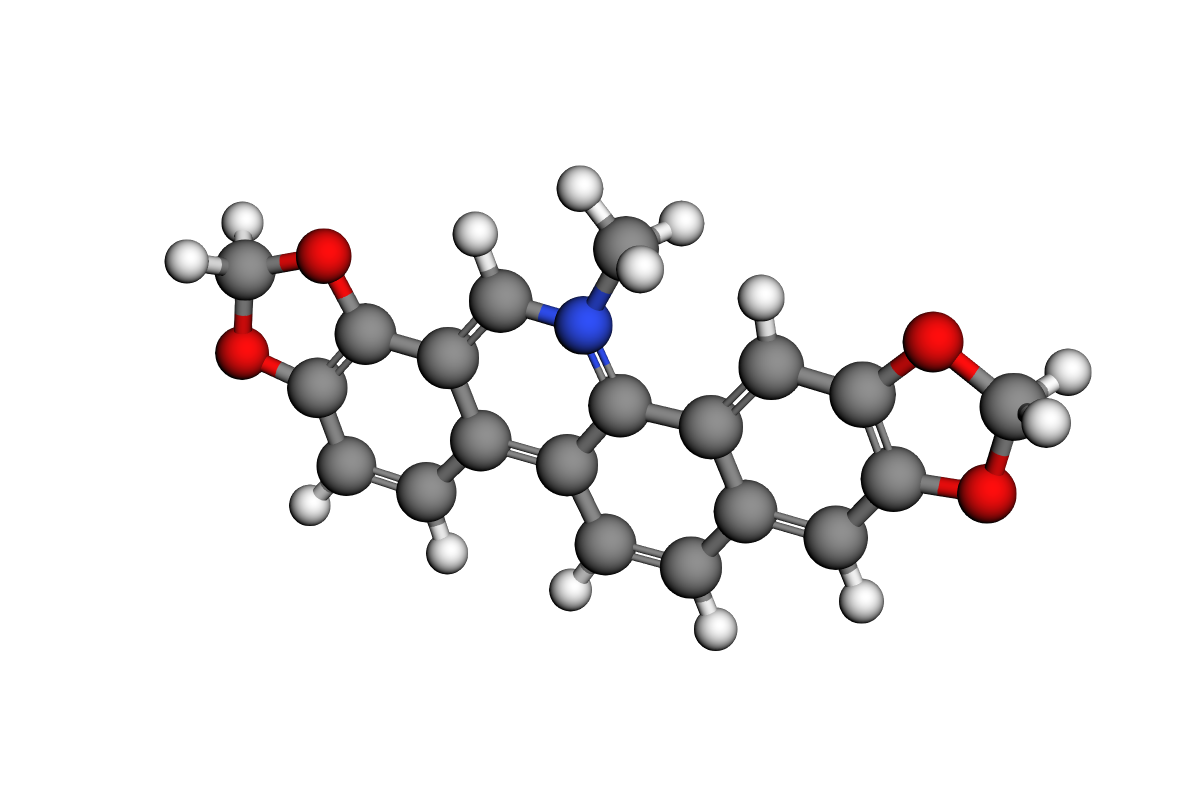 Estructura 3D de Sanguinarina
