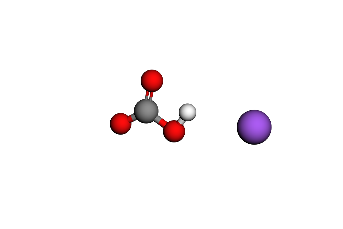 Estructura de bicarbonato de sodio