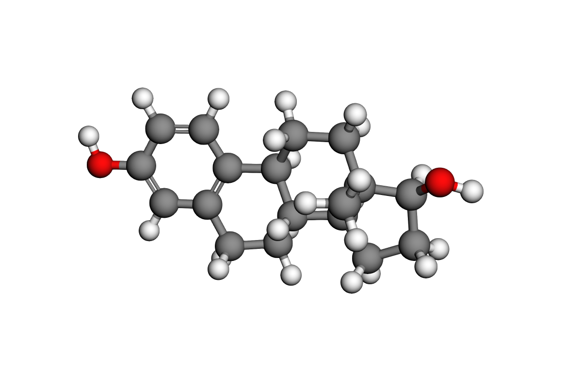 Estructura 3D de estradiol