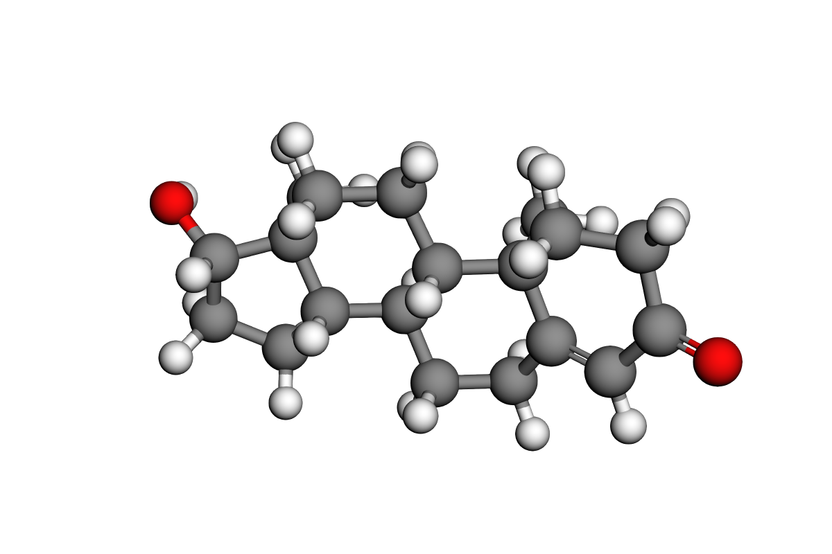Estructura 3D de Testosterona