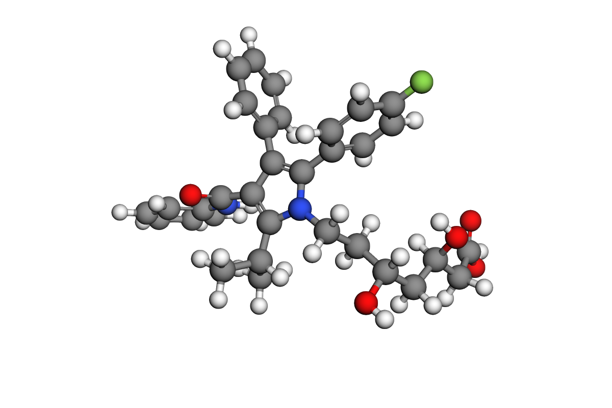 Estructura 3D de atorvastatina