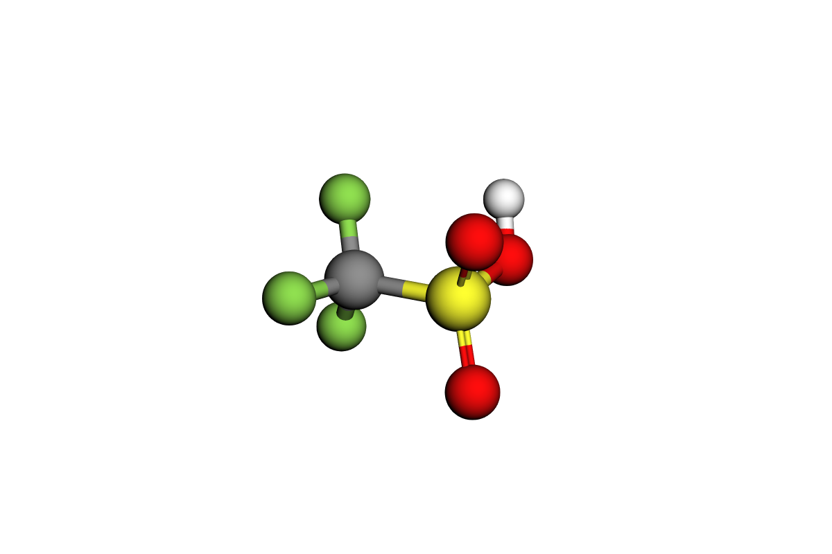 Estructura de ácido tríflico
