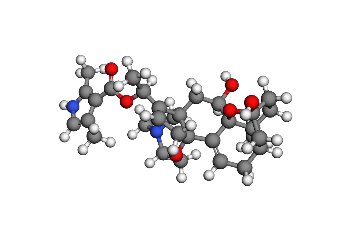 Estructura 3D de batracotoxina