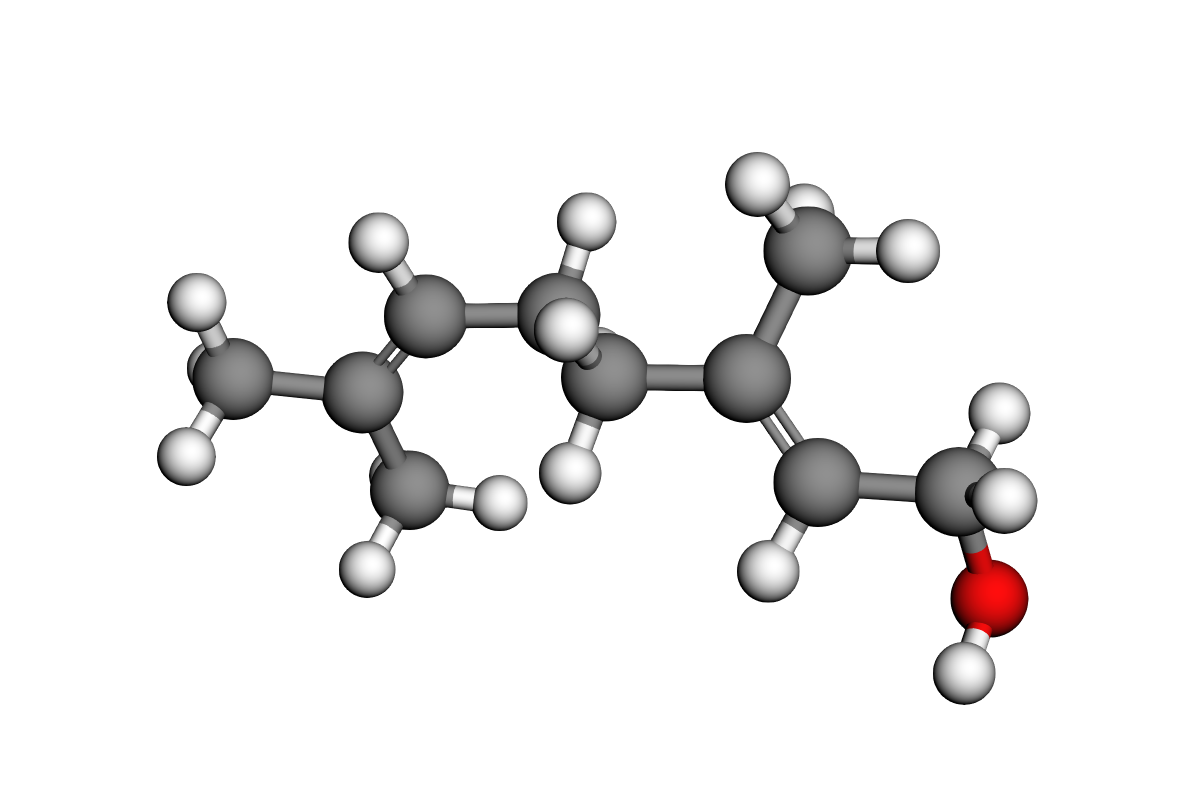 Estructura 3D de geraniol