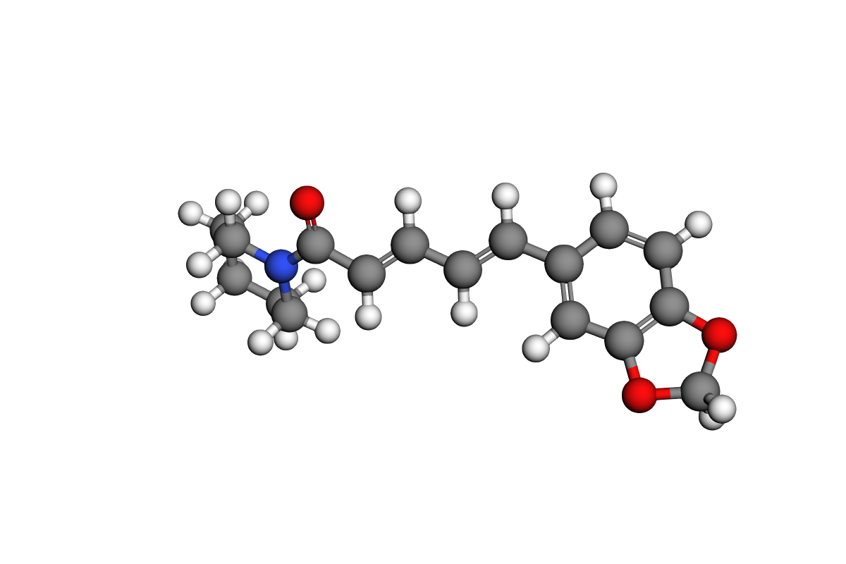 Estructura 3D de Piperina