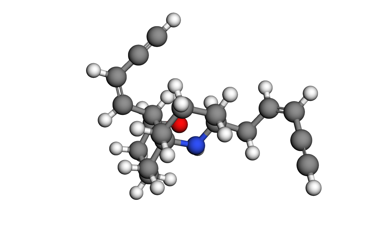 Estructura 3D de histrionicotoxinas