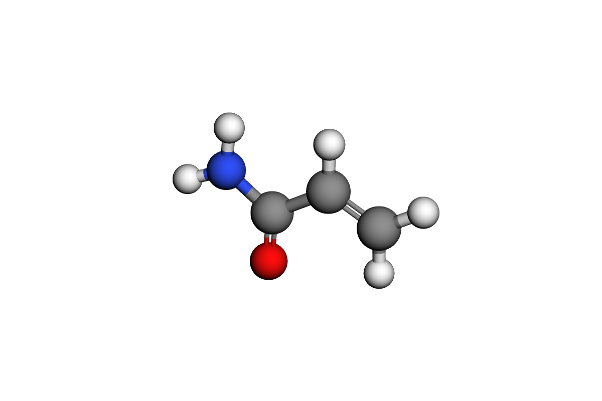 Estructura 3D de acrilamida