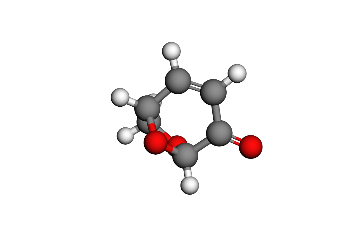 Estructura 3D de levoglucosenona
