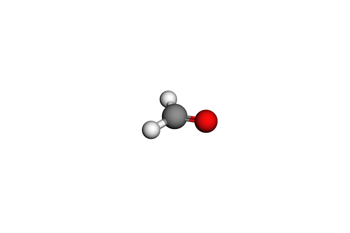 Estructura 3D de formaldehido