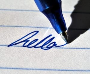 Cromatografía en papel de bolígrafos de tinta gel