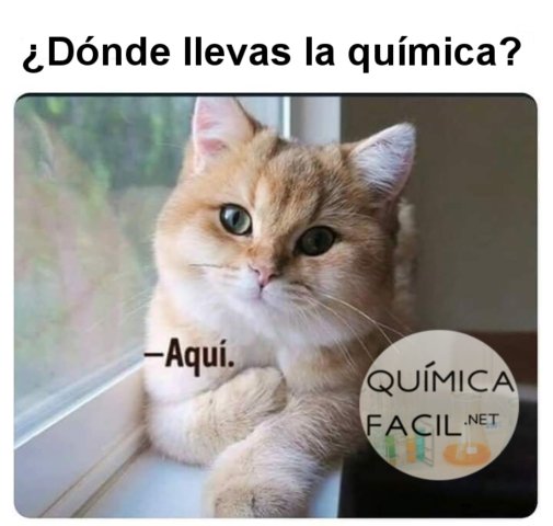 Donde llevas la quimica