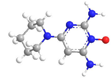 Estructura 3D del minoxidil