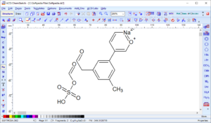 Estructura dibujada en chemsketch