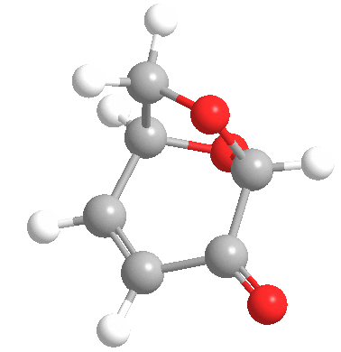 Estructura 3D de la levoglucosenona