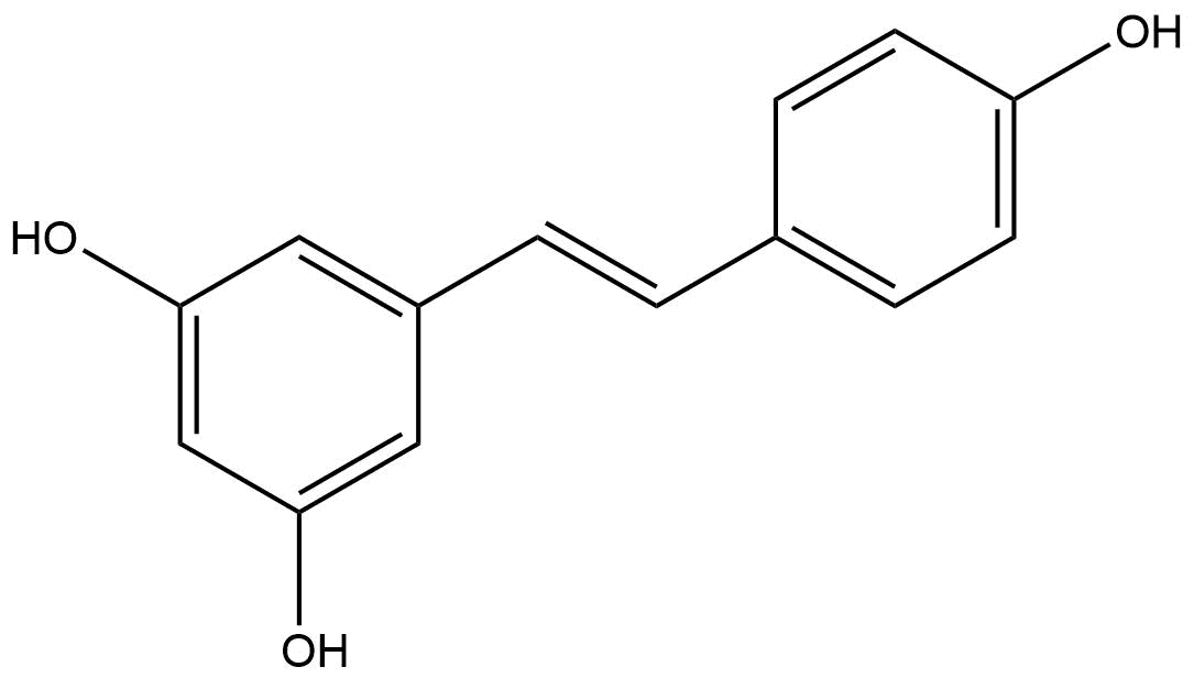 Estructura 2D del resveratrol
