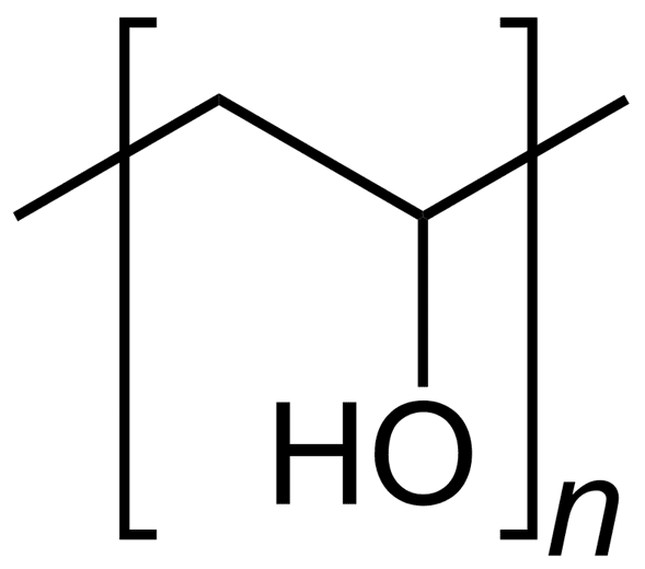 Estructura monomérica del alcohol polivinílico