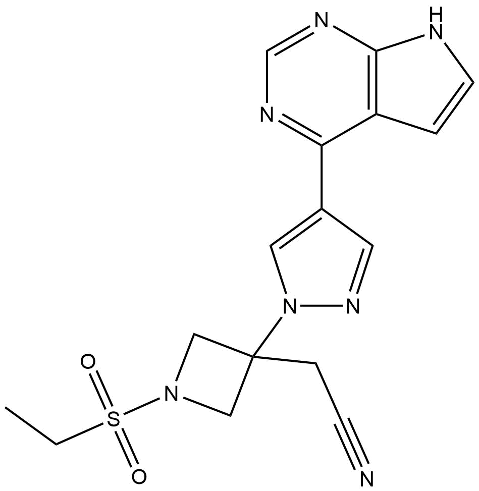 Estructura 2D de Baricitinib, droga candidata para el tratamiento del coronavirus 2019-nCoV