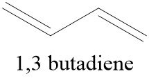 Estructura 2D del 1,3 butadieno