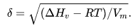Parametro de solubilidad de Hildebrand