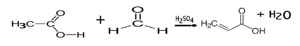 Síntesis de ácido acrílico a partir de ácido acético y formaldehído