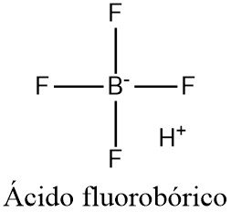 Estructura 2D del ácido fluorobórico