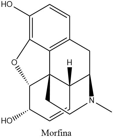 Estructura 2D de la morfina