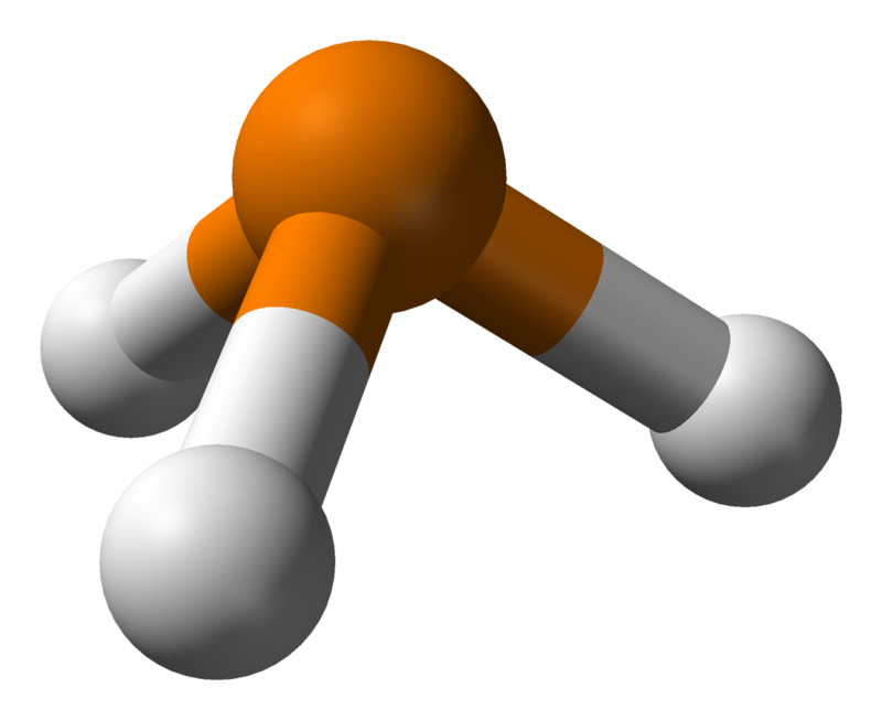 Estructura 3D de la fosfina