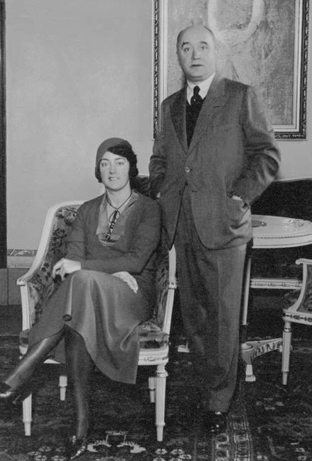 Bergius con su esposa en Estocolmo en 1931
