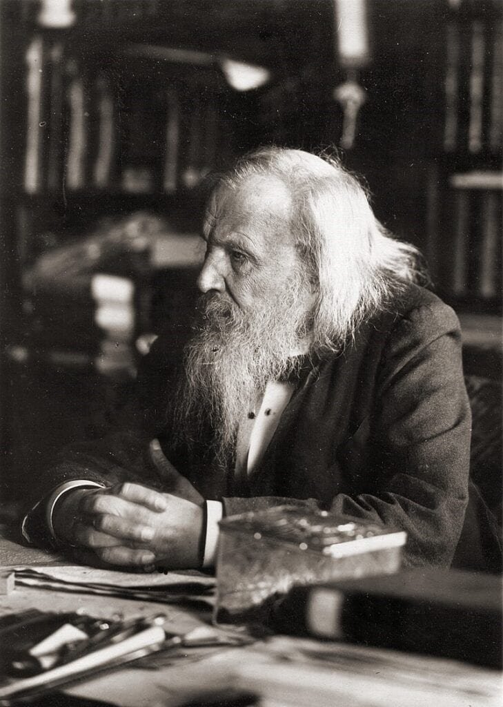 Dmitri Mendeleev 1834 - 1907