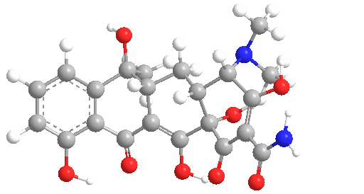 Estructura 3D de la tetraciclina