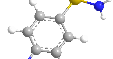 Estructura 3D de la sulfanilamida