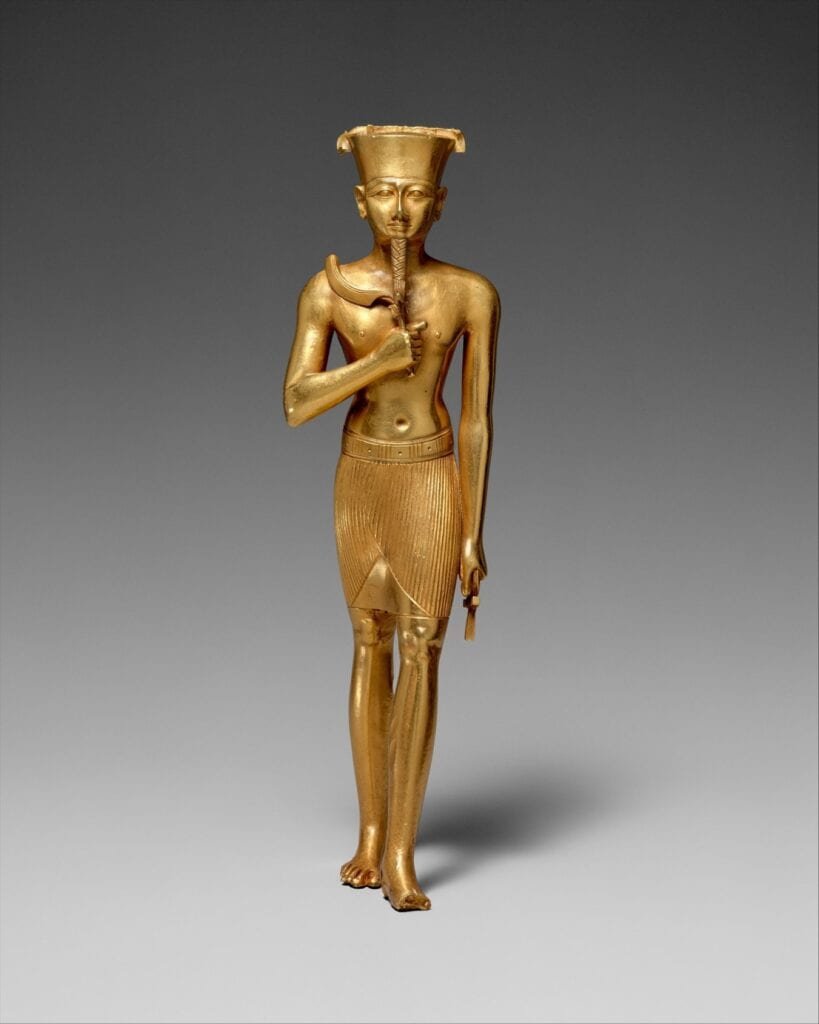 Estatuilla de Amón. ca. 945–712 B.C. Tercer periodo intermedio. En exposición en el The Metropolitan Museum of Art