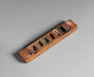 Paleta para pintura del visir Amenemopet. ca. 1427-1400 A.C. Reino Nuevo. Cortesia del The Metropolitan Museum of Art. Nueva York.