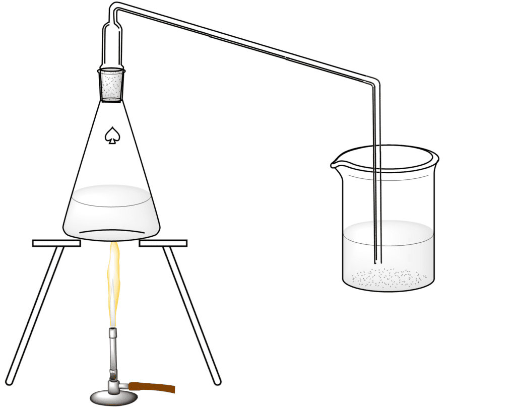 Montaje de síntesis de ácido nítrico