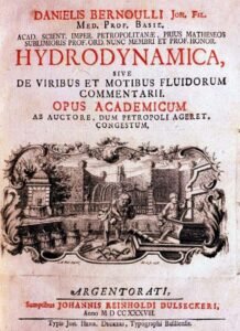 Portada de Hydrodynamica (1738), por Daniel Bernoull