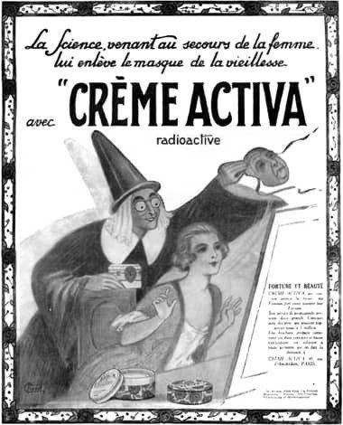 Anuncio de Crème Activa (Francia -1917).