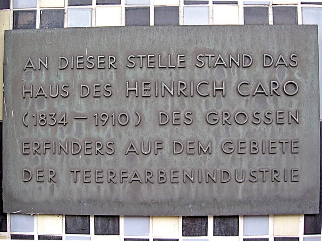 Placa conmemorativa de la antigua casa de Caro en el bloque C8, Mannheim