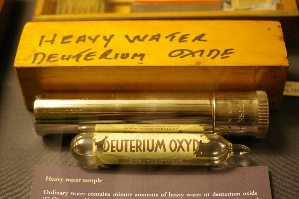 Muestra de agua pesada