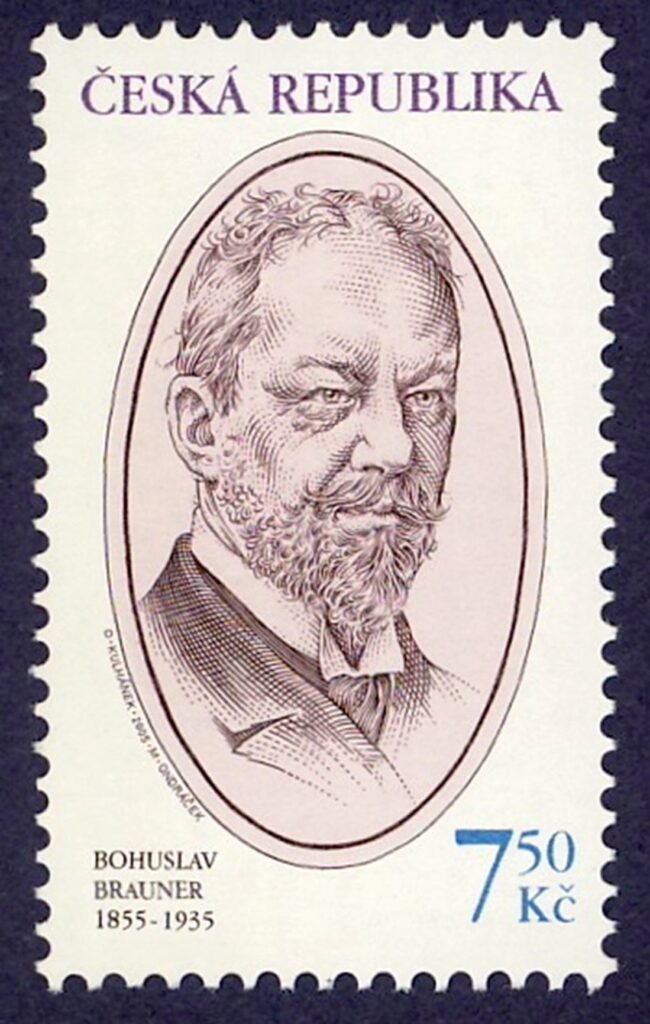 Sello postal checo en honor de Bohuslav Brauner