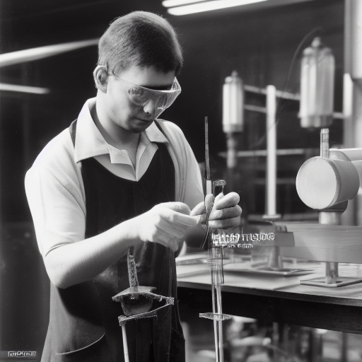 7. Medición en el laboratorio de soplado de vidrio
