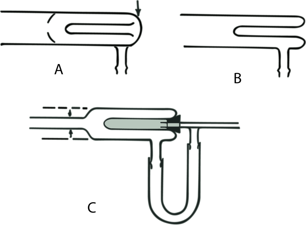 Figura 1. Trampas Dewar de aire líquido.